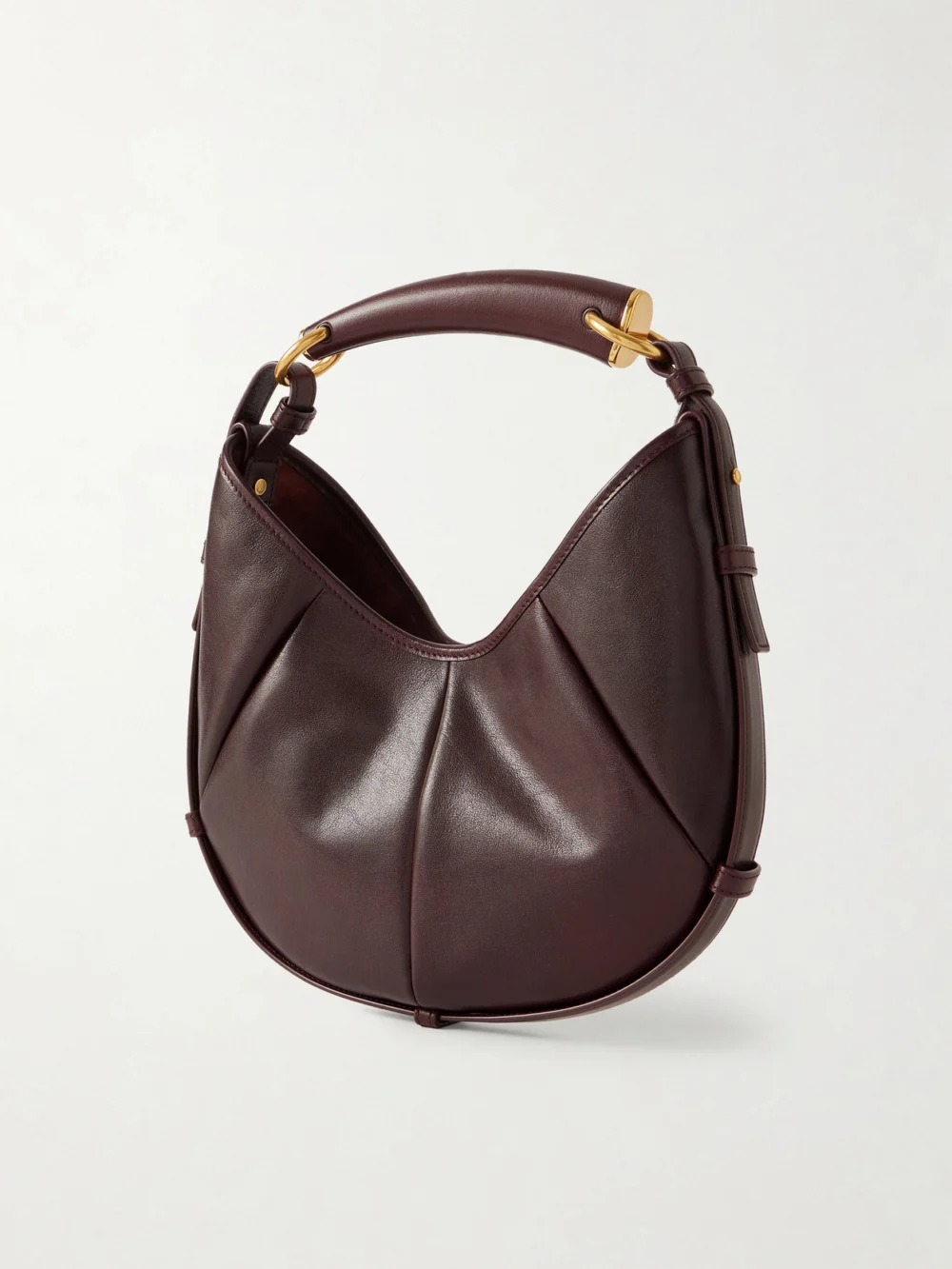 Back view of the Saint Laurent Mombasa Paneled Leather Shoulder Bag
