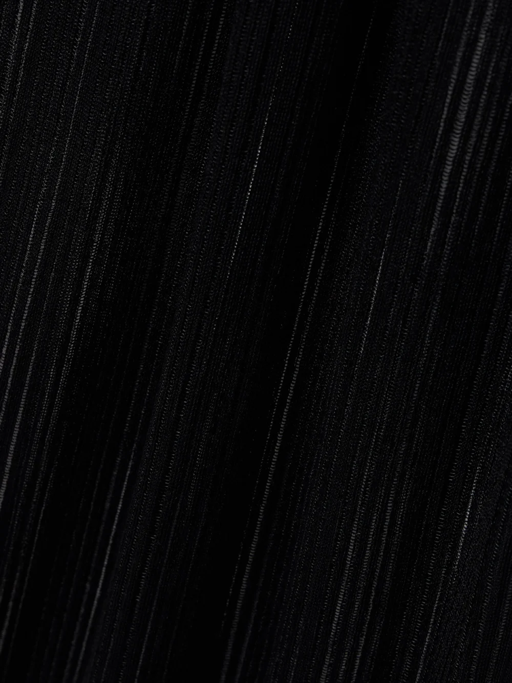 Close-up detail of the Salon 1884 Canova Ribbed-knit Maxi Dress