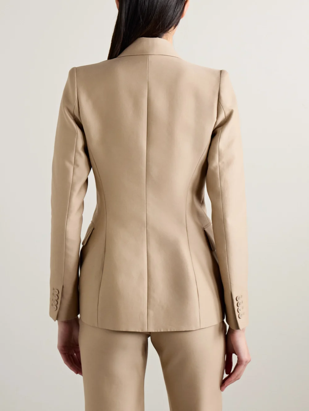 Back view of the Salon 1884 Moro Cotton and Silk-blend Blazer