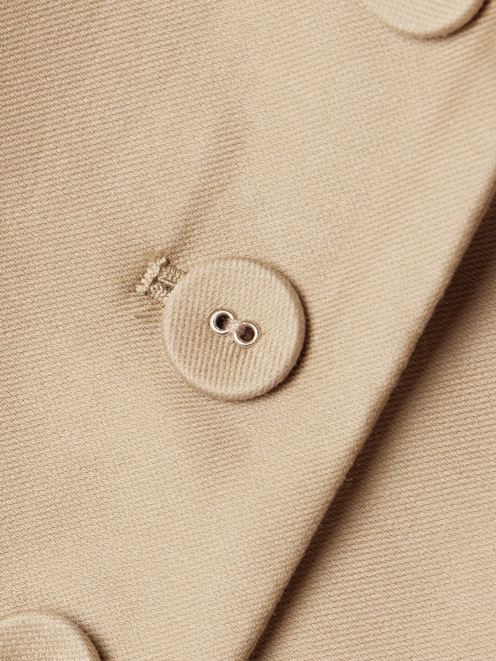Close-up detail of the Salon 1884 Moro Cotton and Silk-blend Blazer