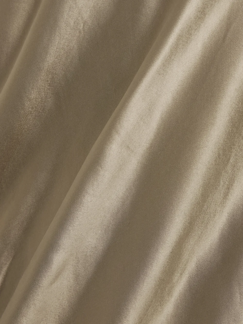 Close-up detail of the Saloni Michelle Velvet-trimmed Open-back Satin Gown