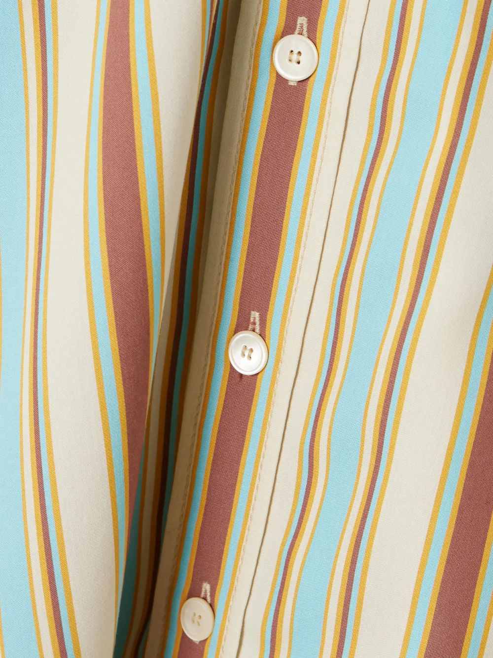 Close-up detail of the Sanderlak Embroidered Striped Poplin Shirt