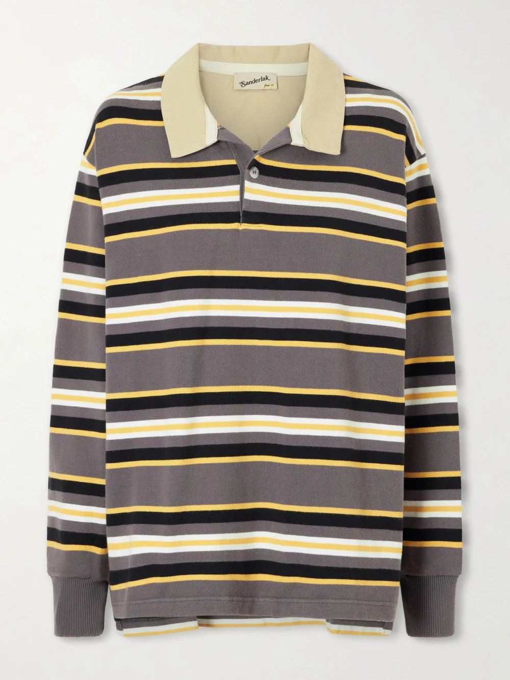Sanderlak Striped Cotton-jersey Polo Shirt in multi