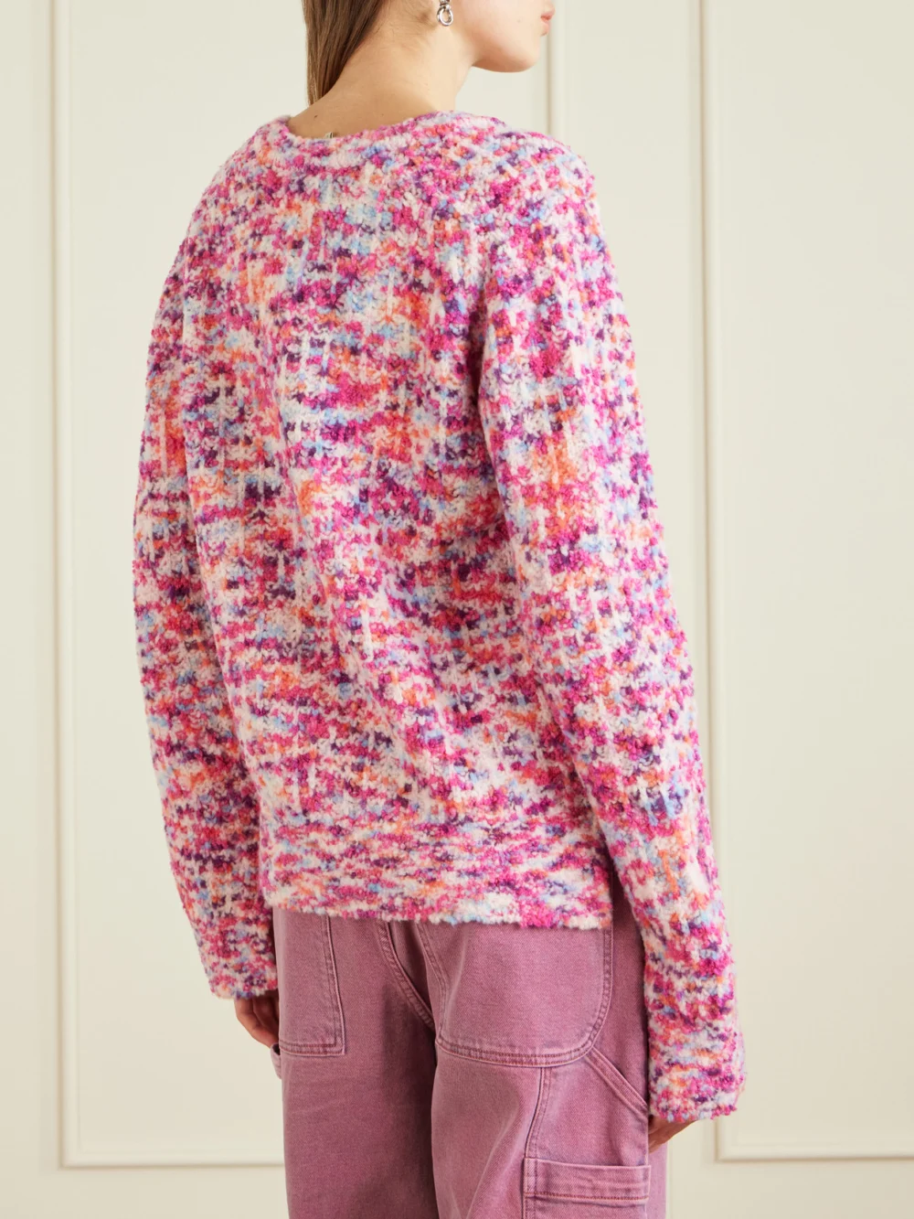 Back view of the Sanderlak Wool-blend Sweater