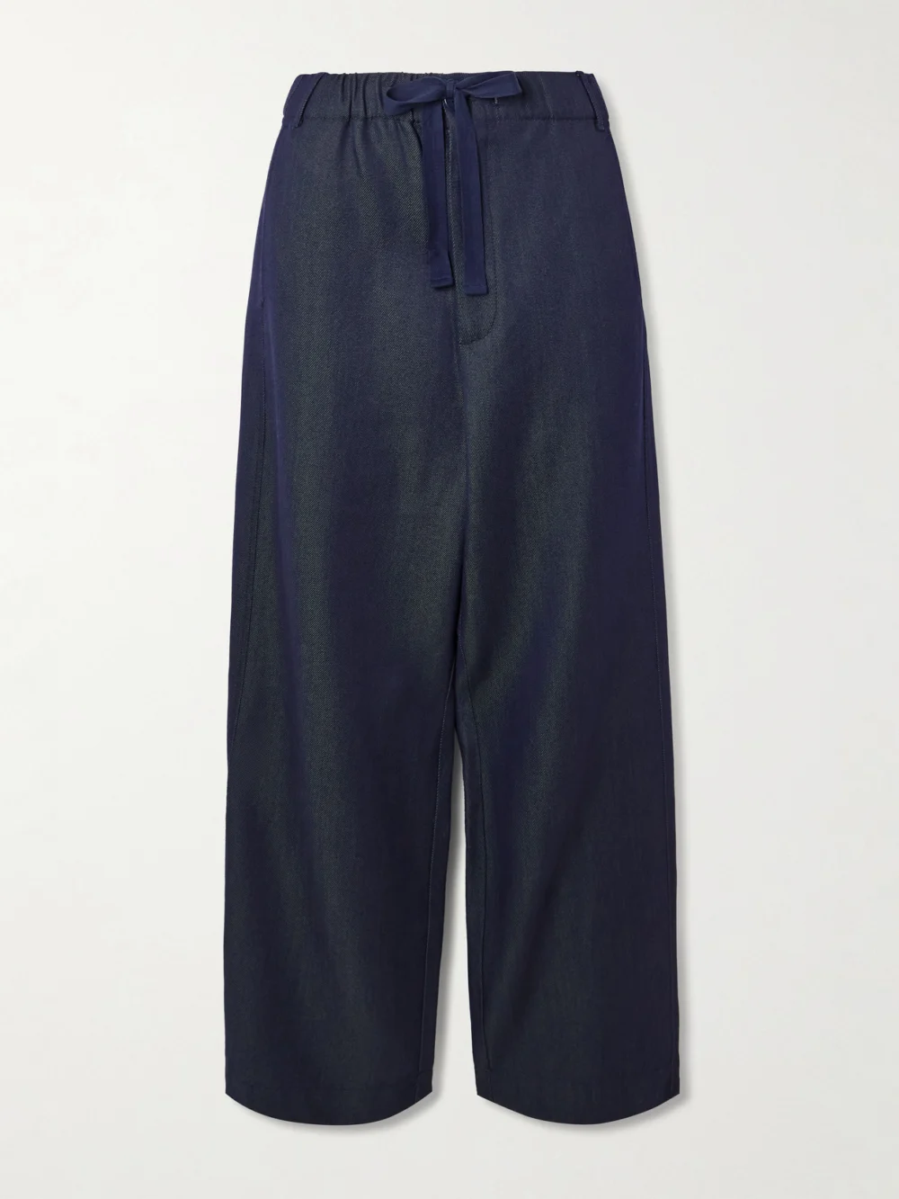 Sanderlak Wool-blend Twill Wide-leg Pants in navy