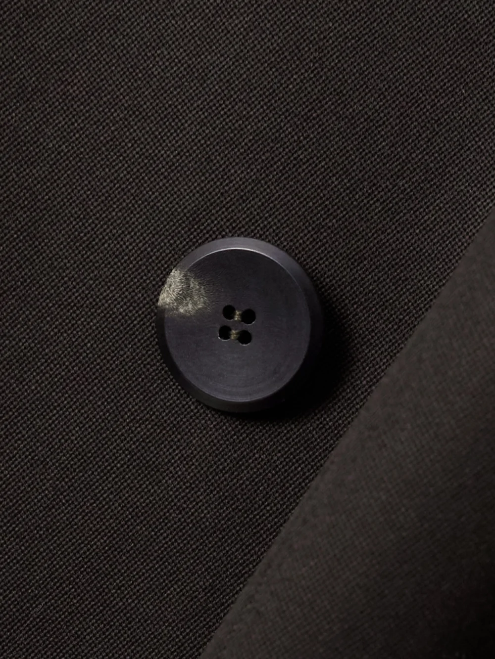 Close-up detail of the Sasuphi Wool Double-breasted Blazer
