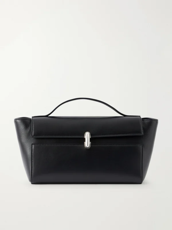 Savette Symmetry Trapeze Pochette Leather Top-handle Bag