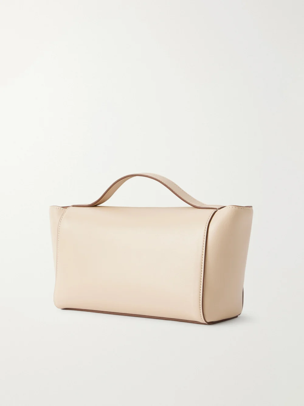 Back view of the Savette Symmetry Trapeze Pochette Leather Top-handle Bag