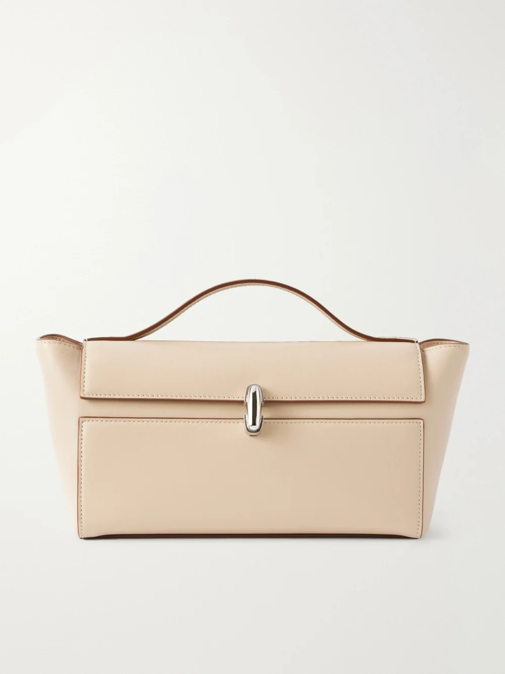 Savette Symmetry Trapeze Pochette Leather Top-handle Bag in neutral