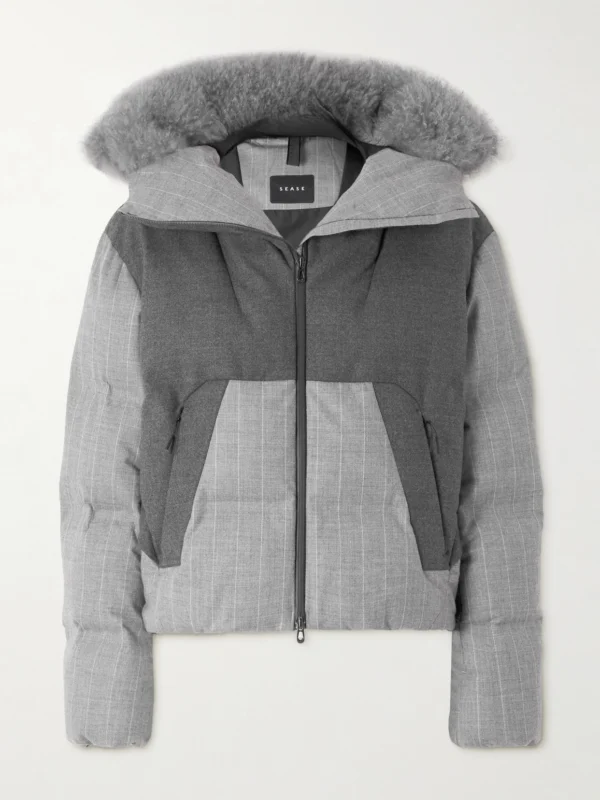 Sease Arlo Vampire 3.0 Hooded Quilted Striped Cashmere-blend Down Ski Jacket