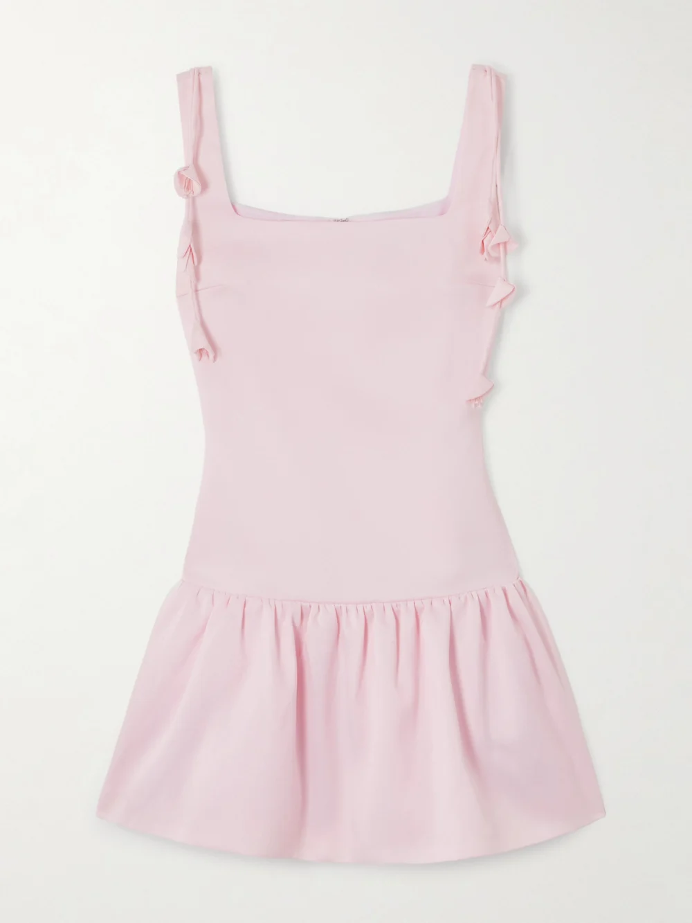 Self-Portrait Embellished Taffeta Mini Dress in pink