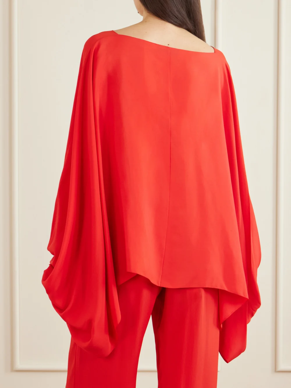 Back view of the Sharon Wauchob Cul Silk-satin Jacket