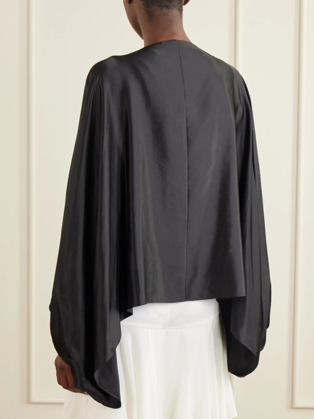 Back view of the Sharon Wauchob Draped Silk Blouson Jacket