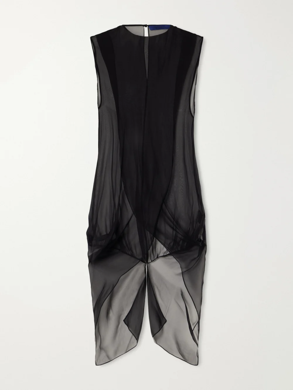 Sharon Wauchob Olga Layered Silk Tank in black