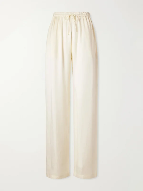 Sharon Wauchob Tuileries Satin Straight-leg Pants