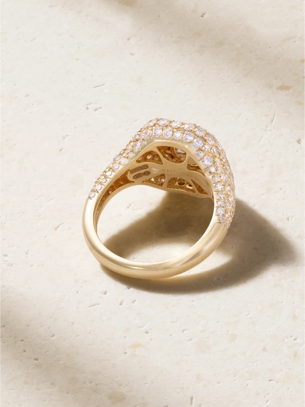 Back view of the Shay 18-karat Gold Diamond Ring