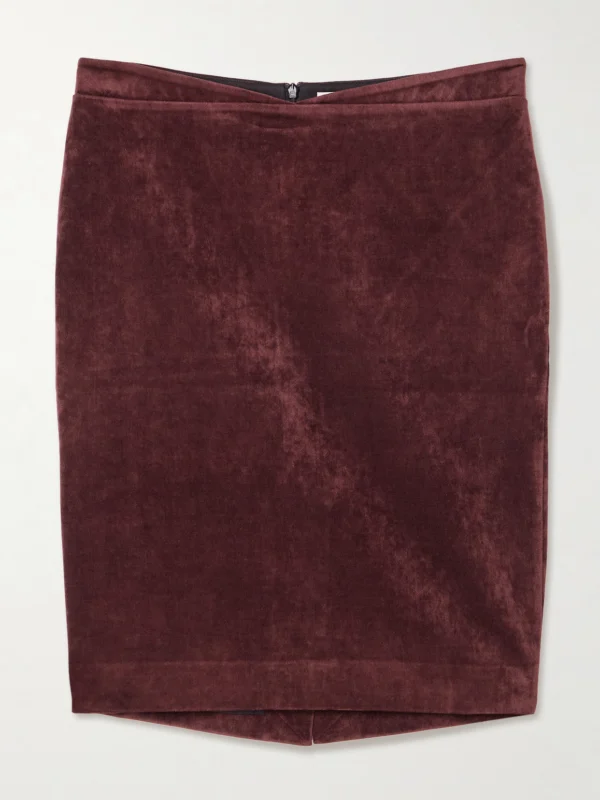Shushu/Tong Crushed-velvet Mini Skirt
