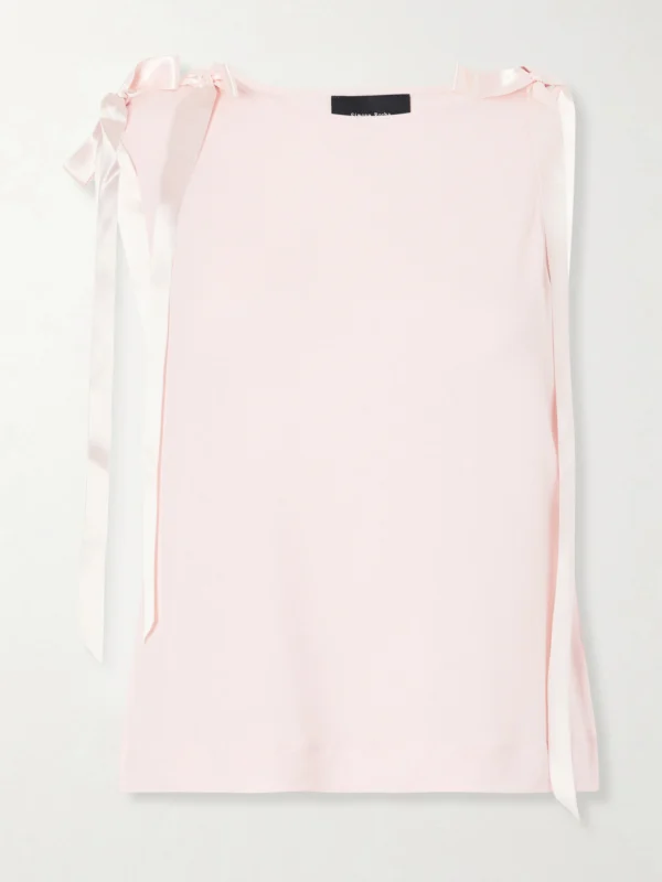 Simone Rocha Bow-trimmed Jersey Tank