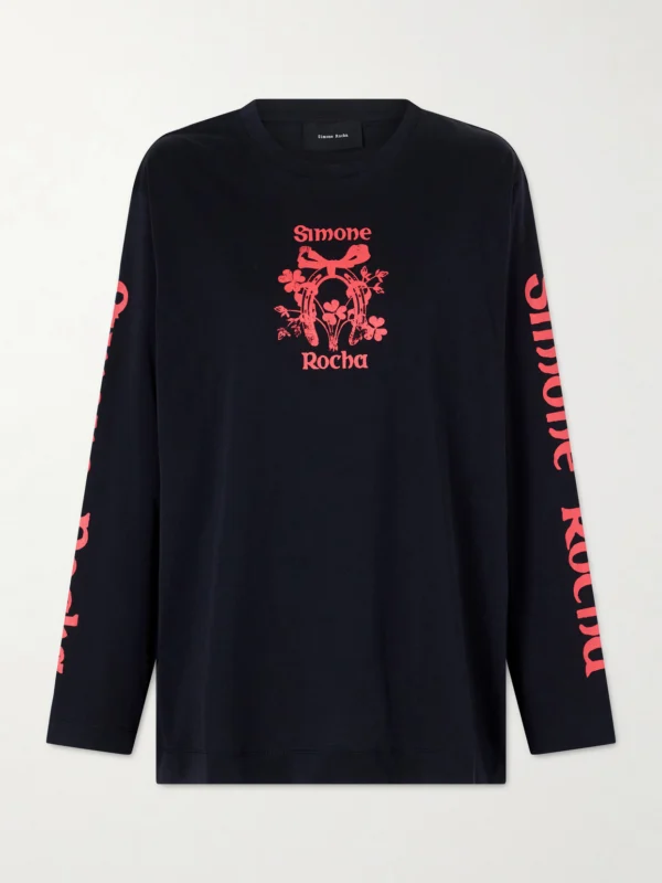 Simone Rocha Logo-printed Cotton-jersey T-shirt