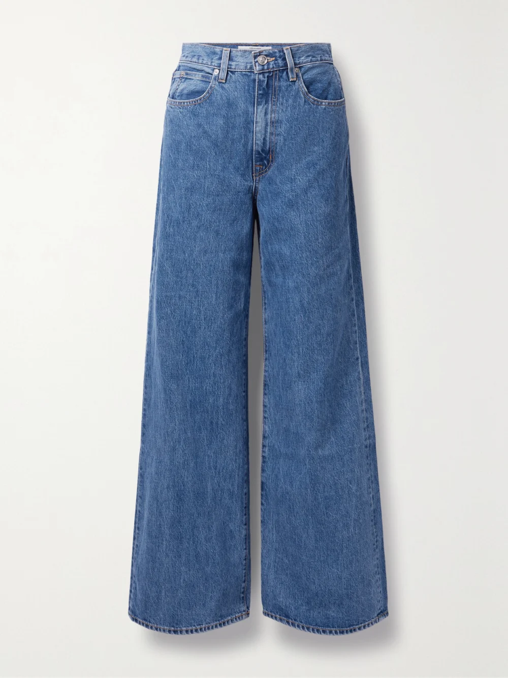 Slvrlake Eva Organic High-rise Wide-leg Jeans in mid denim