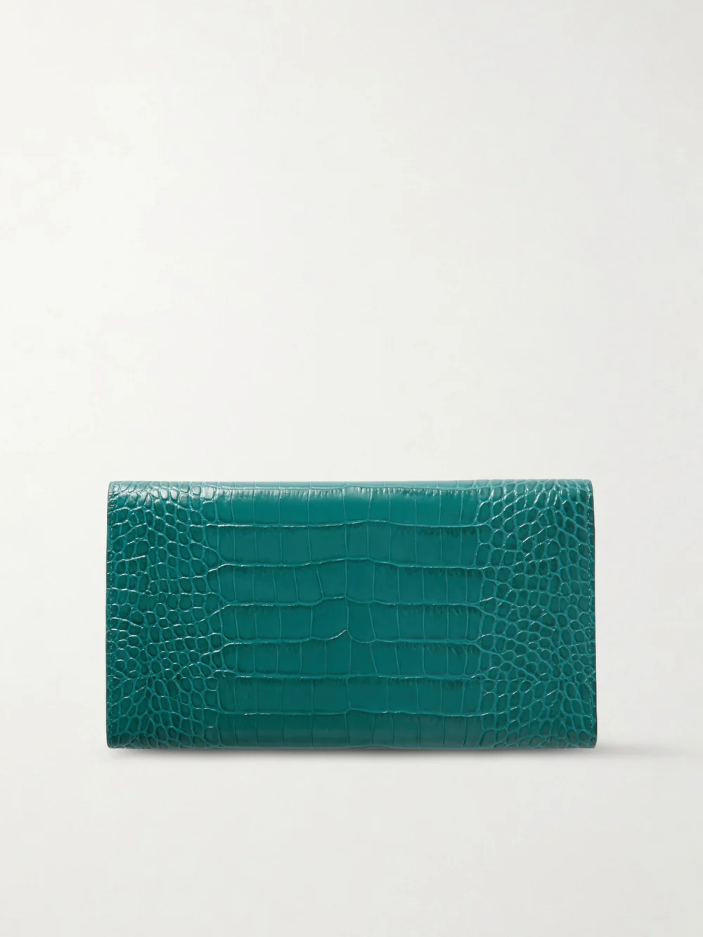 Back view of the Smythson Marshall Croc-effect Leather Travel Wallet