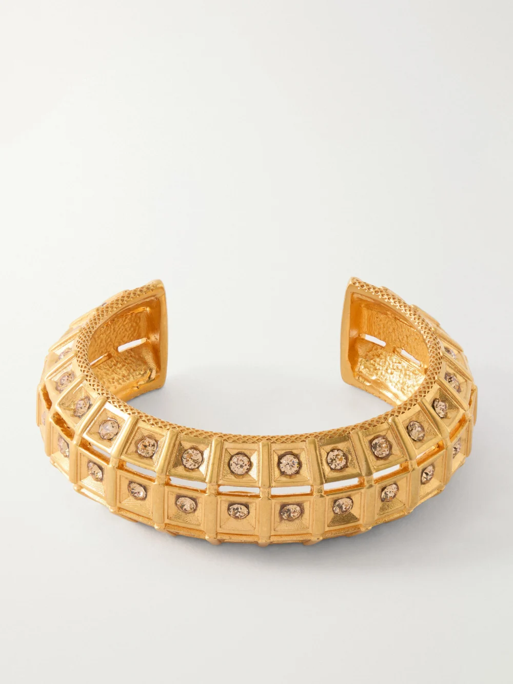 Sonia Petroff Lobster Vibe Gold-plated Crystal Cuff