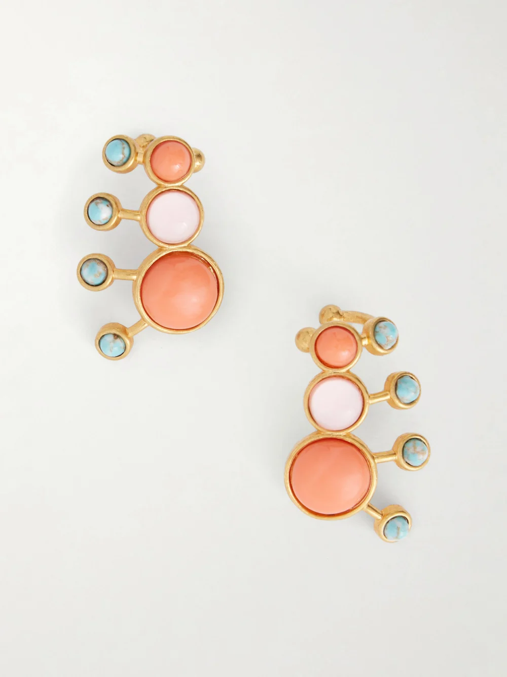 Sonia Petroff Zinnia Embellished Earrings in multi