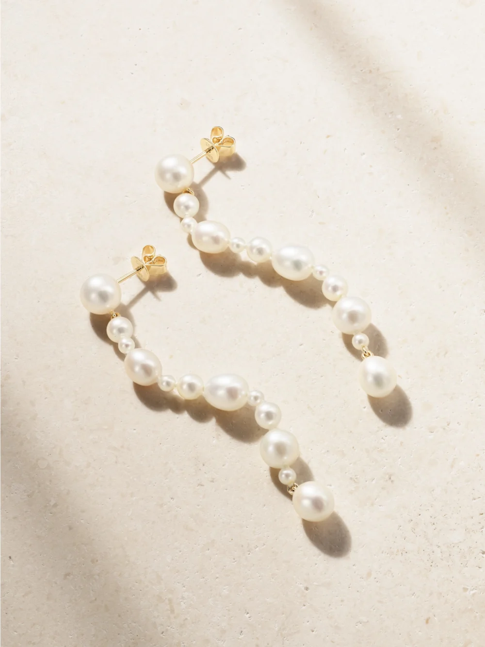 Sophie Bille Brahe Amis De La Perle 14-karat Recycled Gold Pearl Earrings