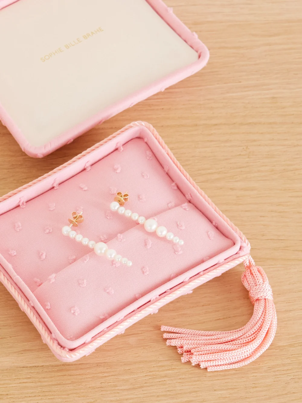 Sophie Bille Brahe Small Cotton Jewelry Box, styled view