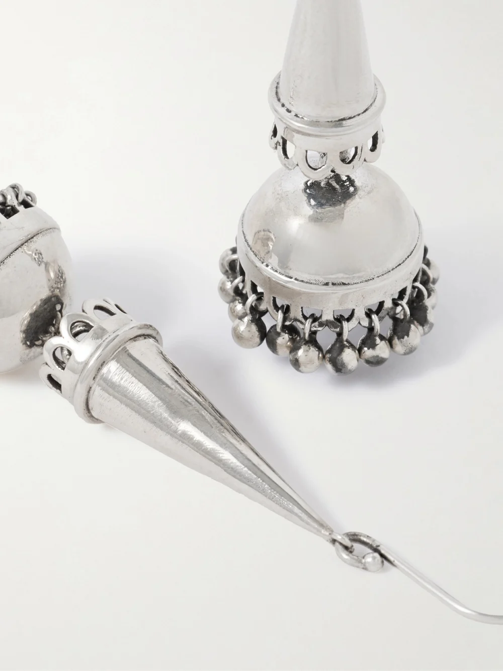 Close-up detail of the Sophie Buhai Nadia Silver Earrings