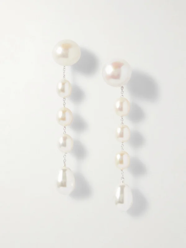 Sophie Buhai Small Passante Fresh Water Pearl Earrings