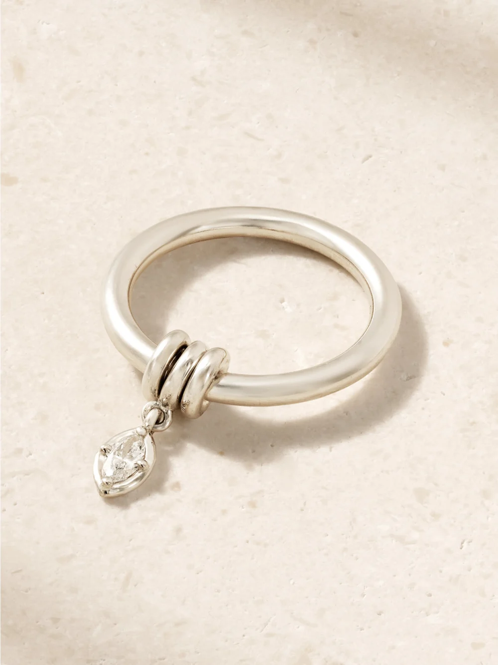Spinelli Kilcollin Pia Sterling Silver Diamond Ring in 6