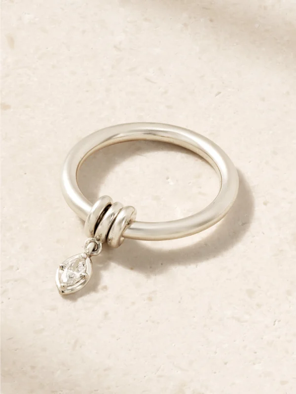 Spinelli Kilcollin Pia Sterling Silver Diamond Ring