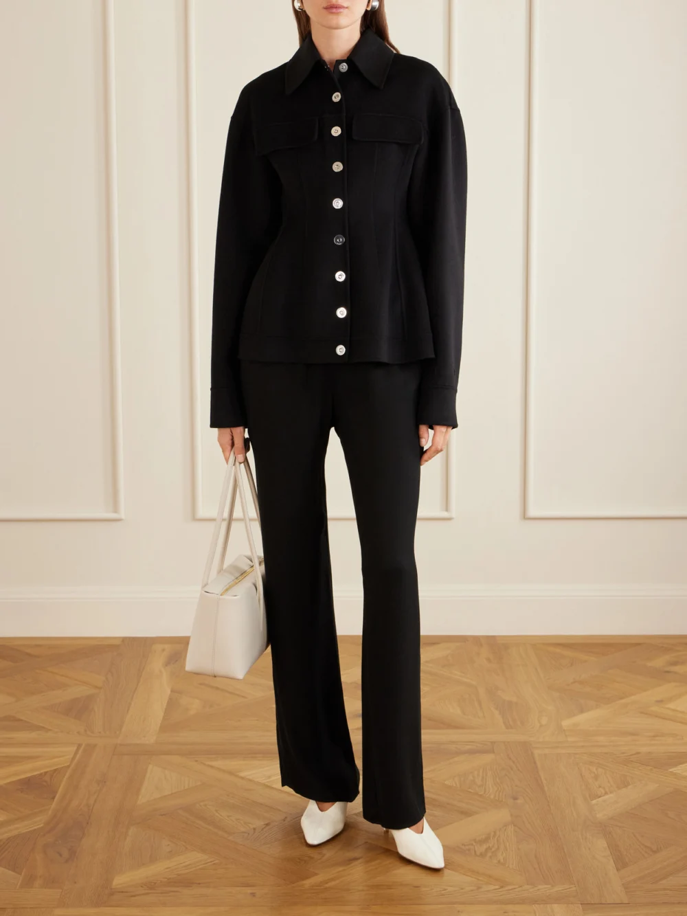 Sportmax Arena Wool Coat, worn by a model