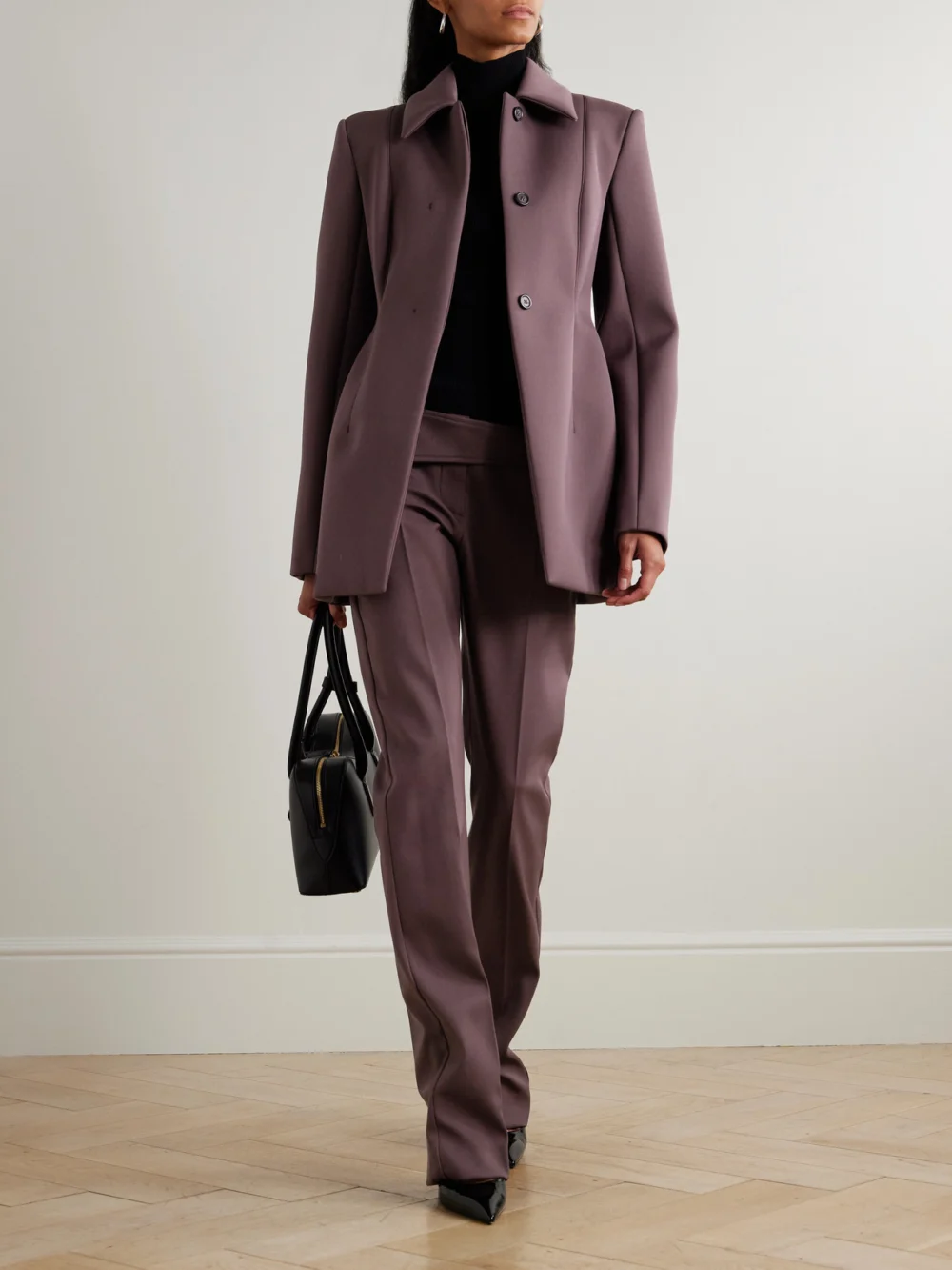 Sportmax Paneled Twill Jacket, worn by a model