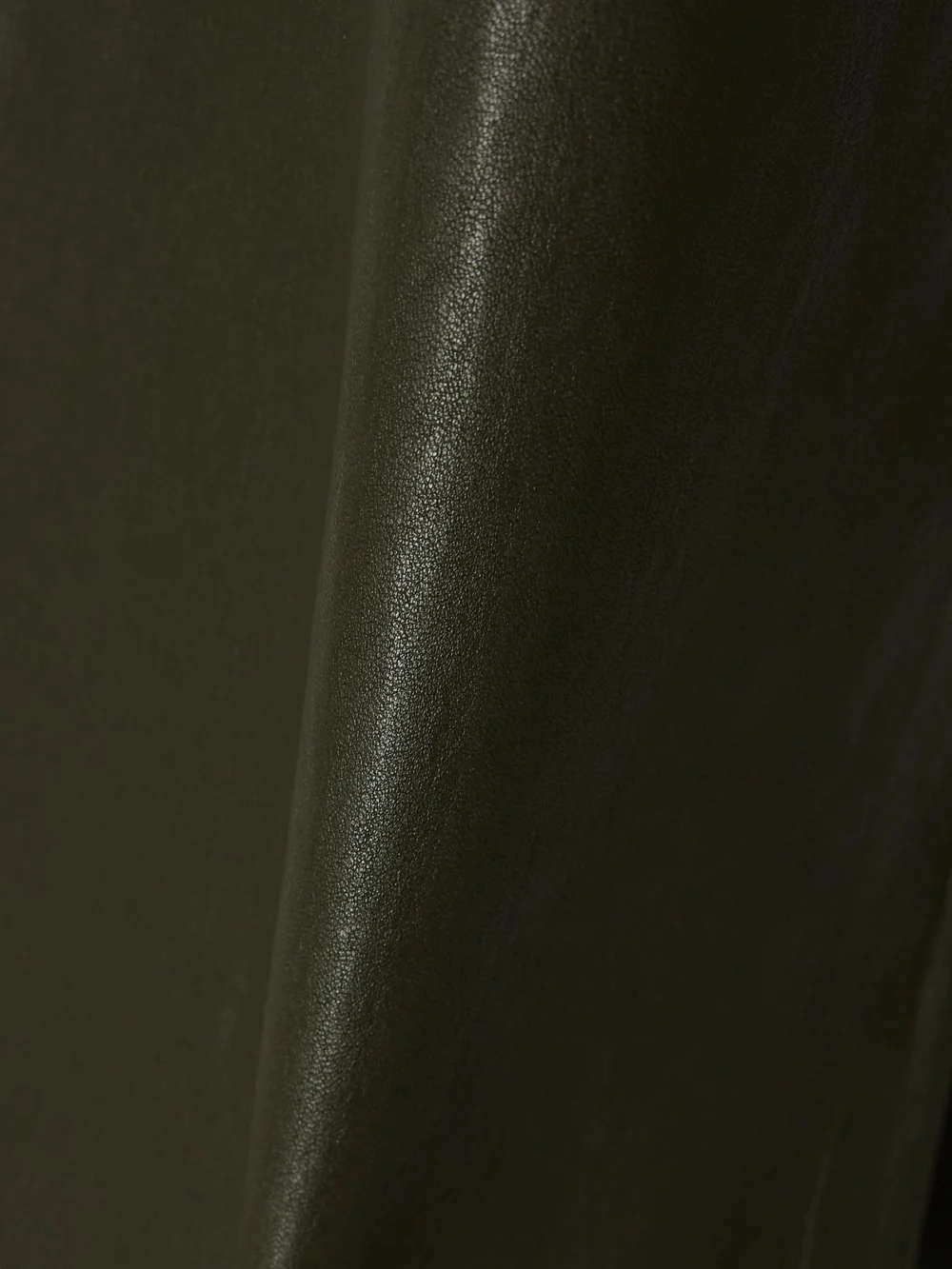 Close-up detail of the Sprwmn Leather Wide-leg Cargo Pants