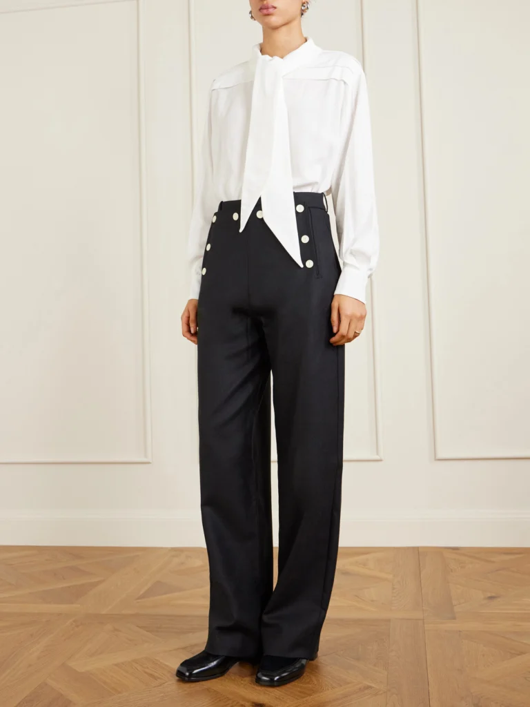 S.S. Daley Elspeth Pussy-bow Silk Shirt