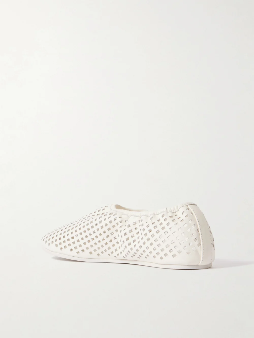 Back view of the St. Agni Perforated Leather Ballet Flats