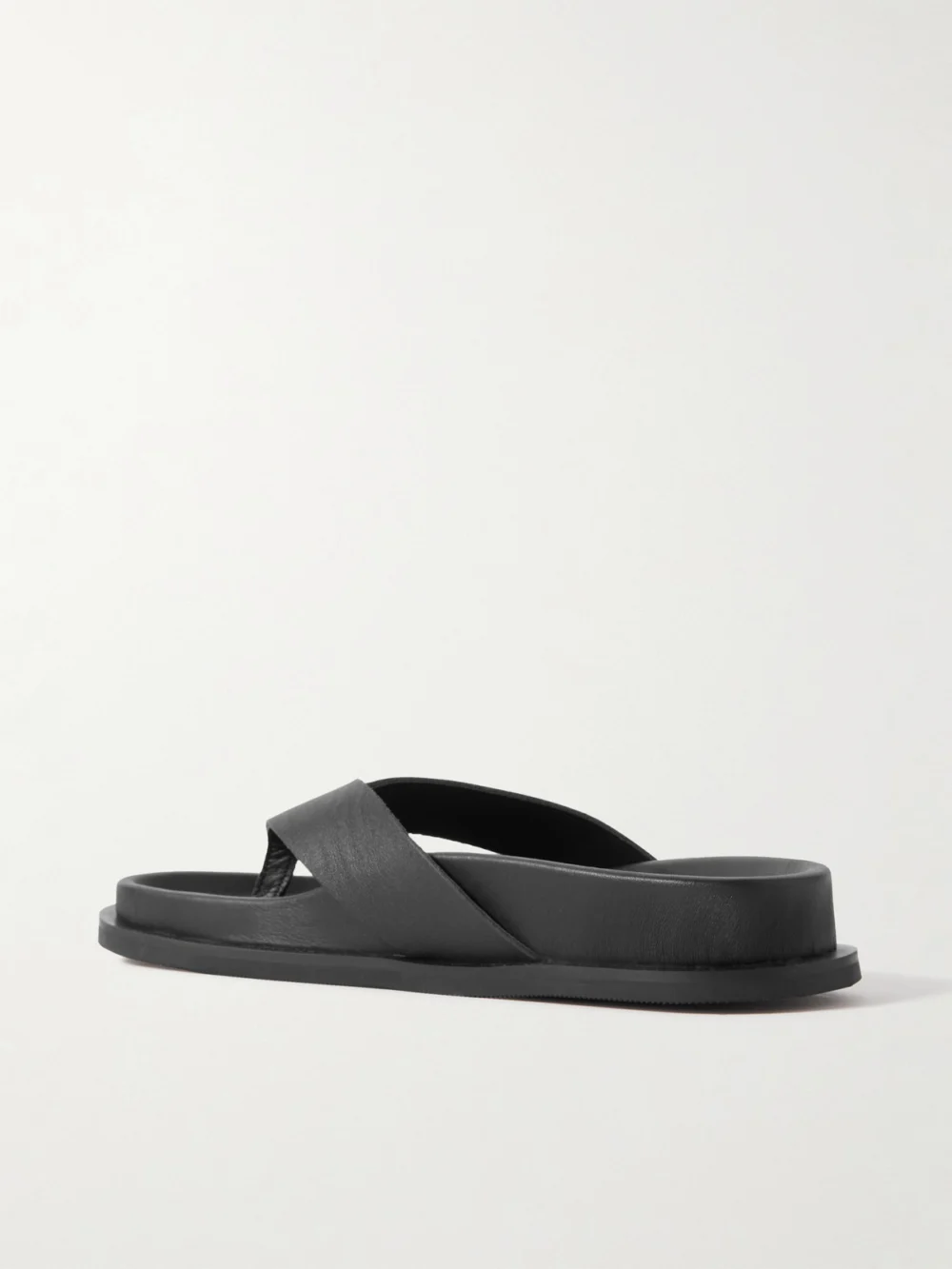 Back view of the St. Agni Thong Leather Flip Flops