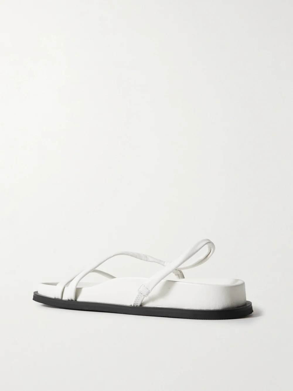 Back view of the St. Agni Twist Leather Slingback Sandals