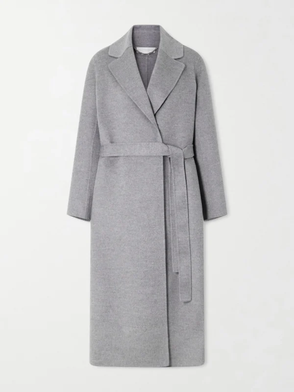Stella McCartney Iconic Stella Belted Wool Coat