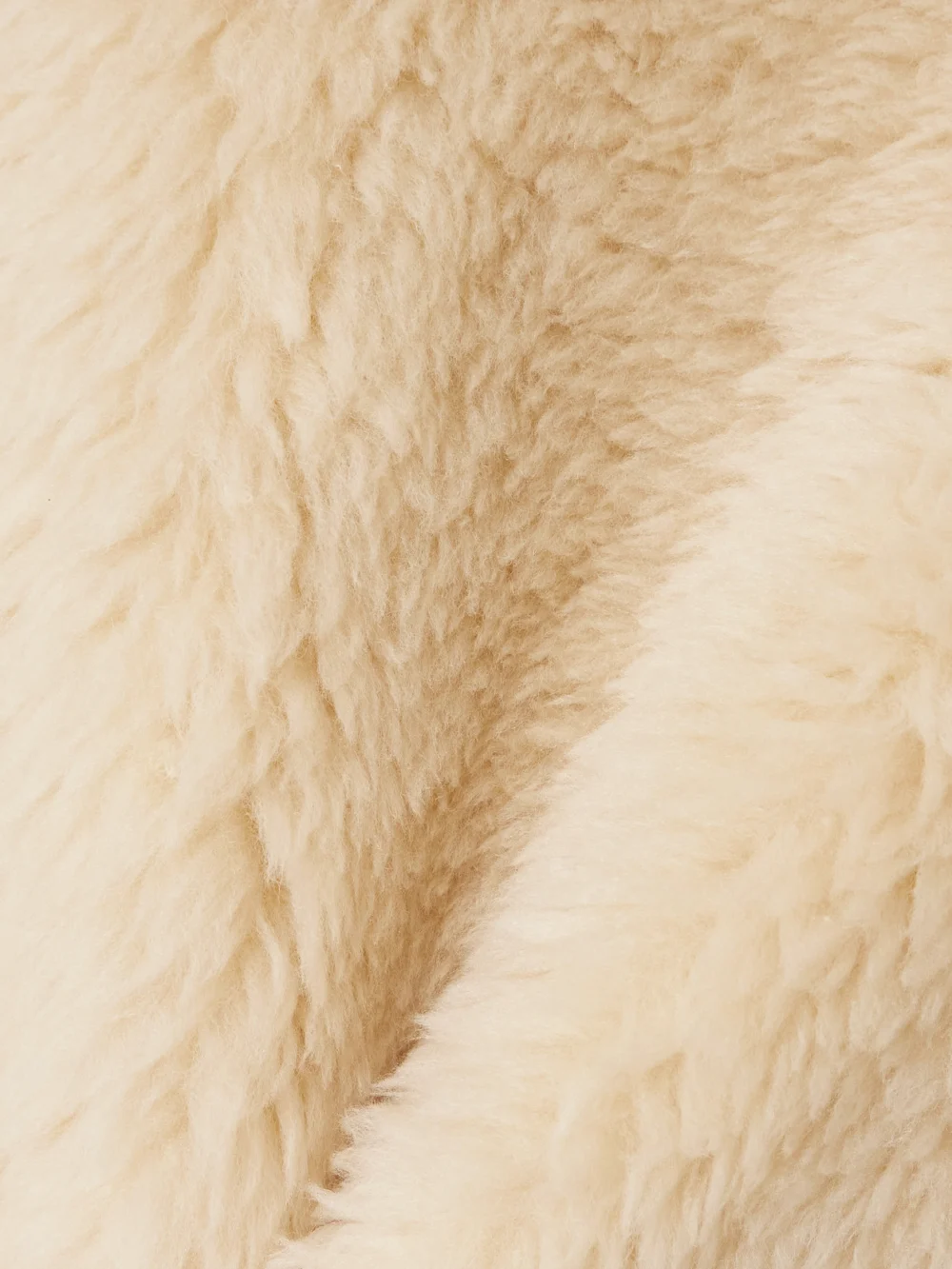 Close-up detail of the Stella McCartney Wool-blend Fleece Coat