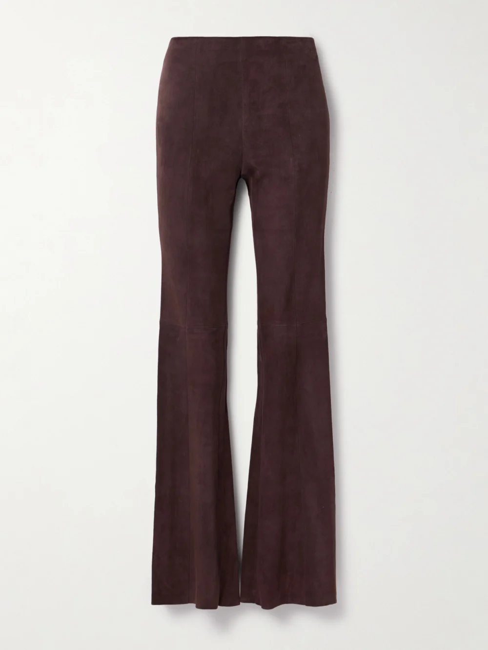 Stouls Gégé Suede Flared Pants in dark brown