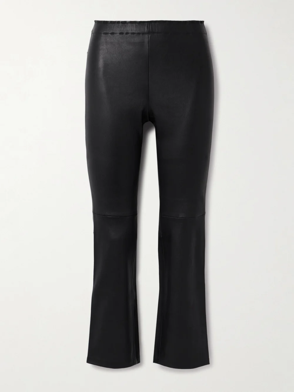 Stouls Jp Twenty Cropped Leather Flared Leggings in black