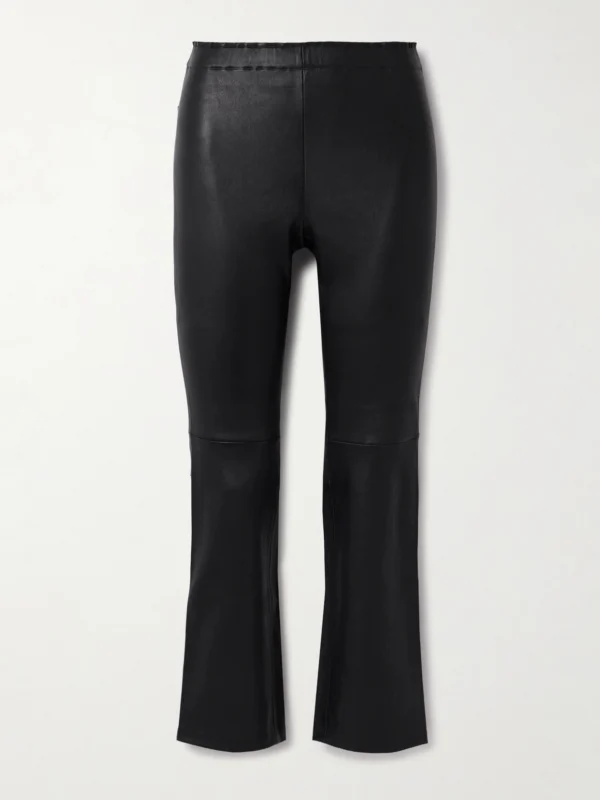 Stouls Jp Twenty Cropped Leather Flared Leggings