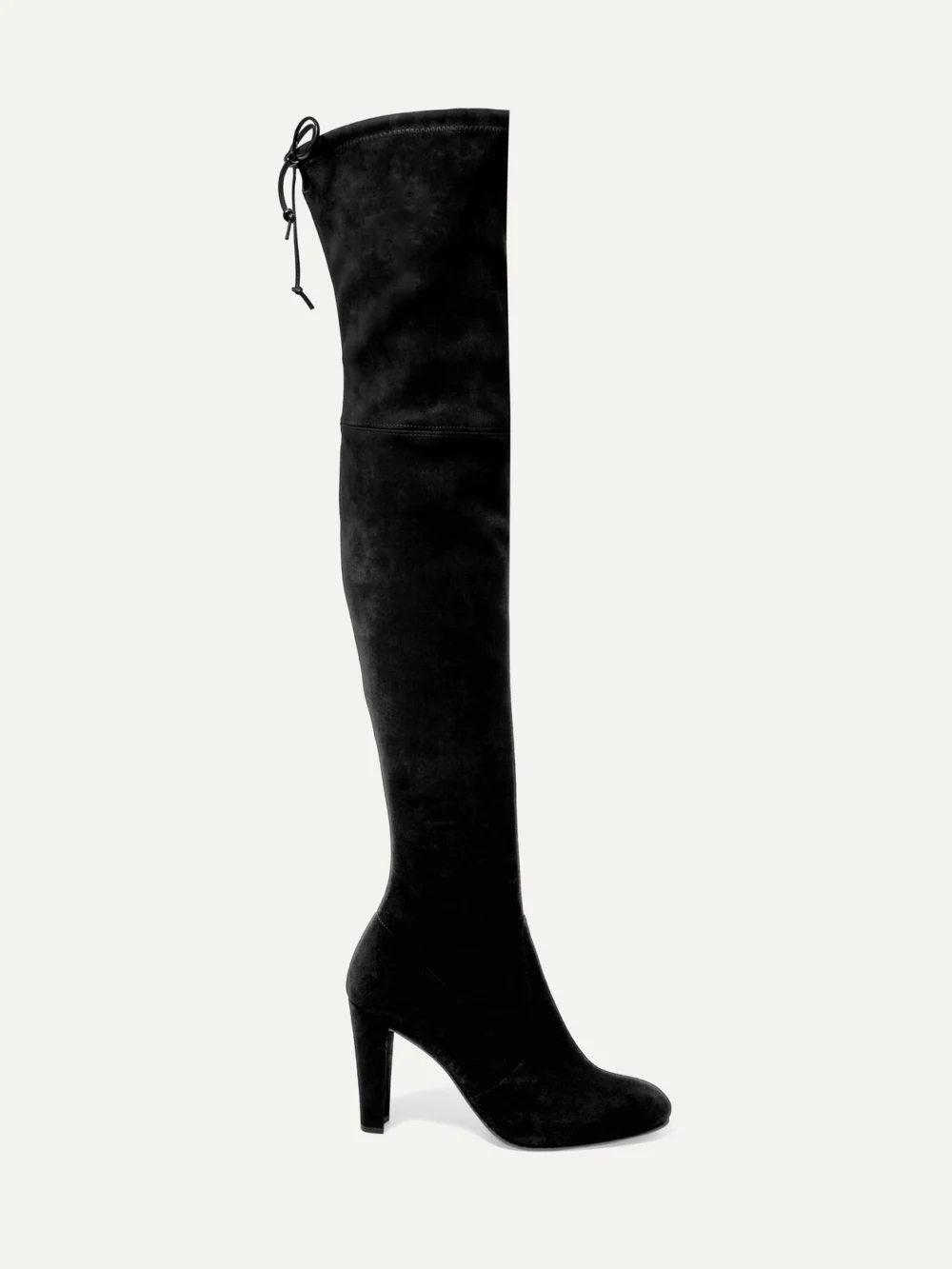 Stuart Weitzman Highland Stretch-suede Over-the-knee Boots in black