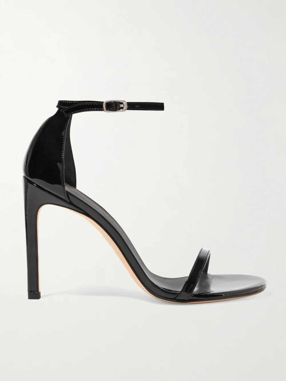 Stuart Weitzman Nudistsong Patent-leather Sandals in black