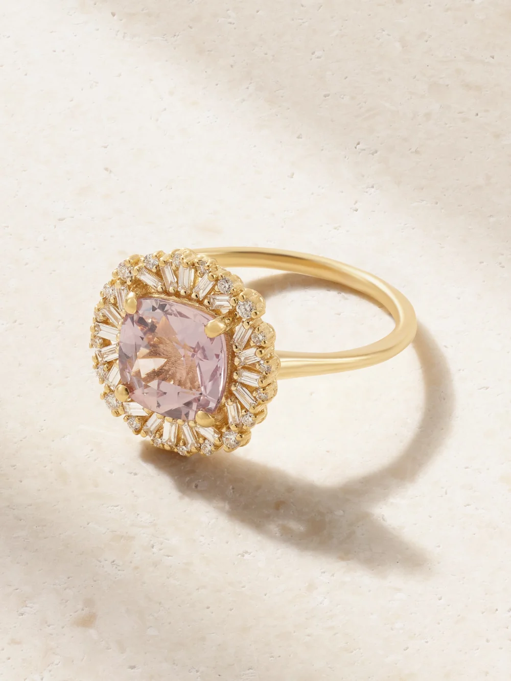 Suzanne Kalan 18-karat Gold, Sapphire and Diamond Ring in purple