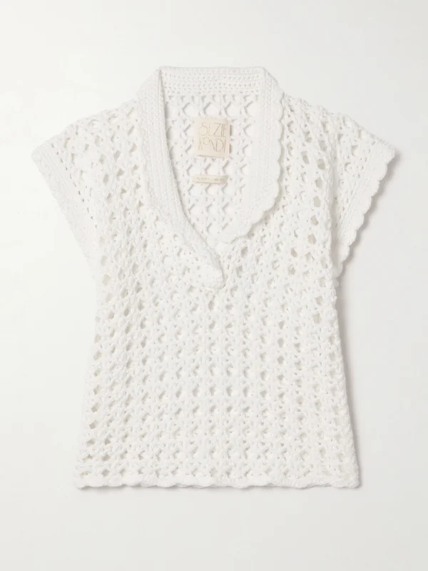 Suzie Kondi Iris Crocheted Cotton Top