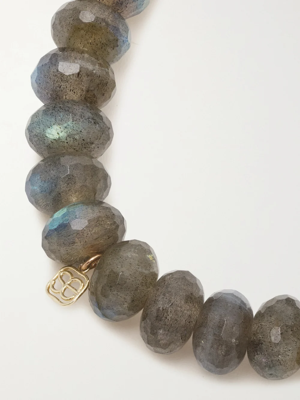 Back view of the Sydney Evan Lightning Bolt 14-karat Gold, Labradorite and Diamond Bracelet